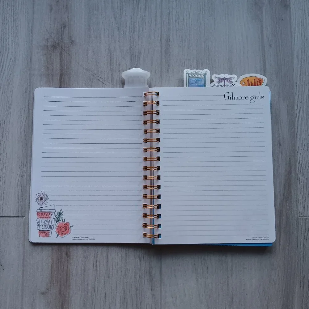 New Gilmore Girls 25th Anniversary Spiral Notebook Life's Short Talk Fast Pink